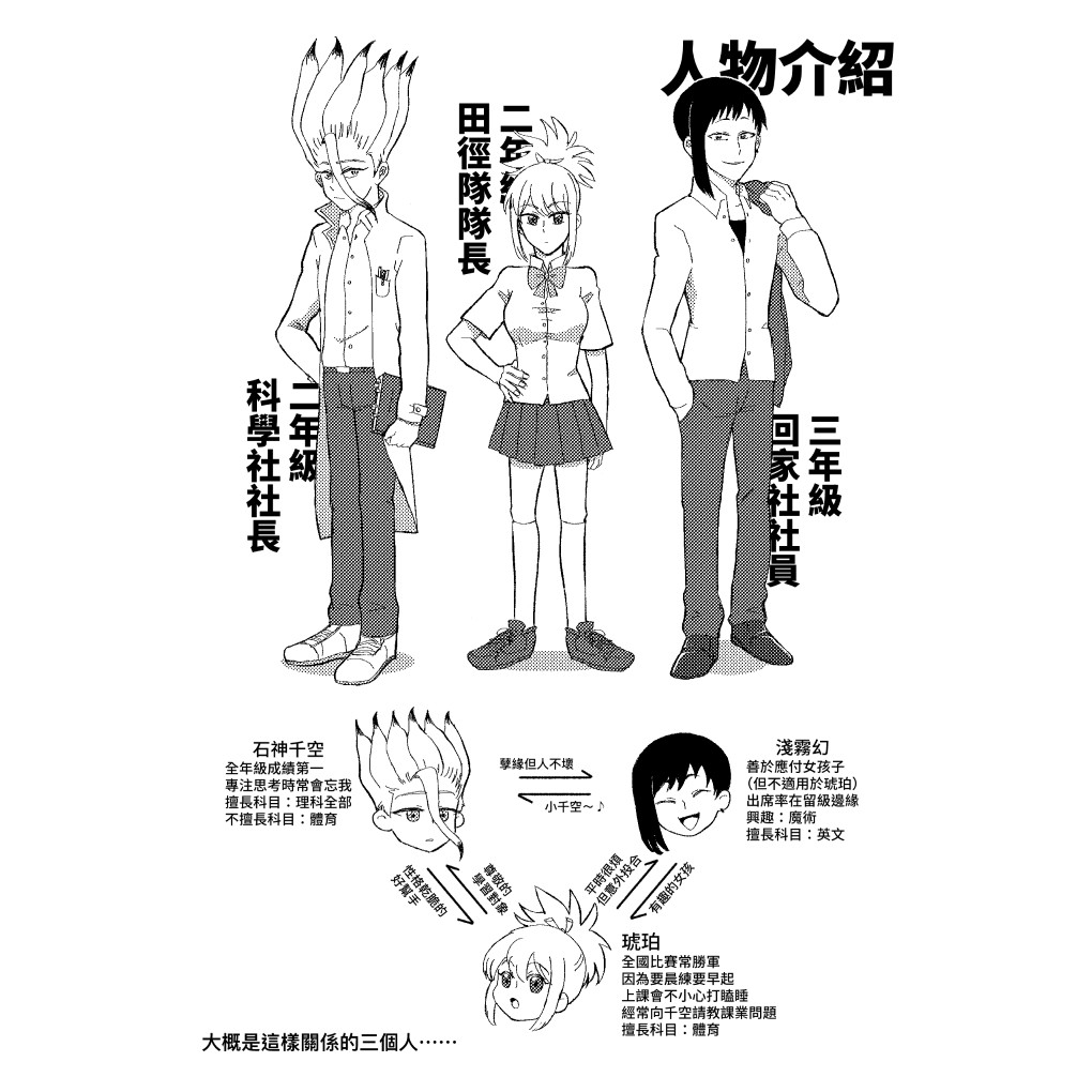 通販 學園paro Dr School 新石紀dr Stone 千空琥珀幻 蝦皮購物