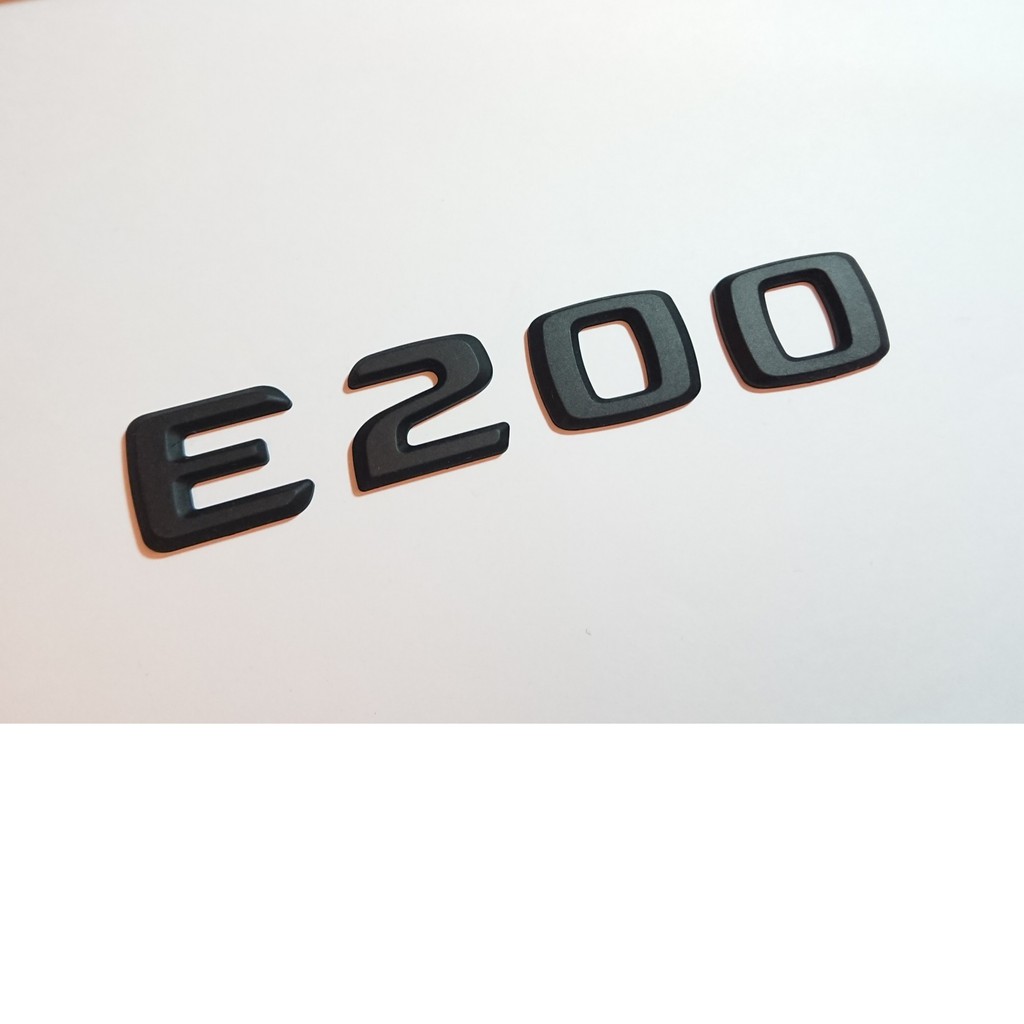 圓夢工廠 BENZ 賓士 W210 W211 96~09 E200 後車箱板金 消光黑 改裝字貼字標logo同原廠款式