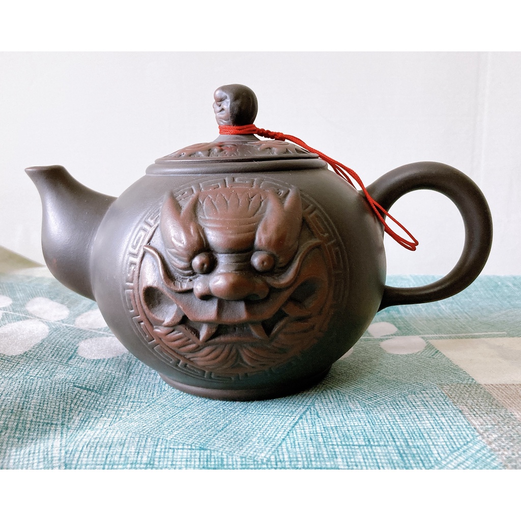 善奇窯 大雙獅茶壺 茶壺 陶瓷壺 造型茶壺 (300ml)