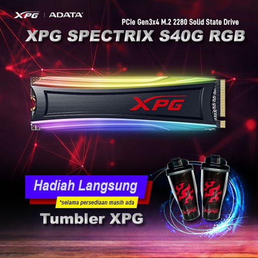 Adata XPG Spectrix S40G RGB 512GB PCIE GEN3X4