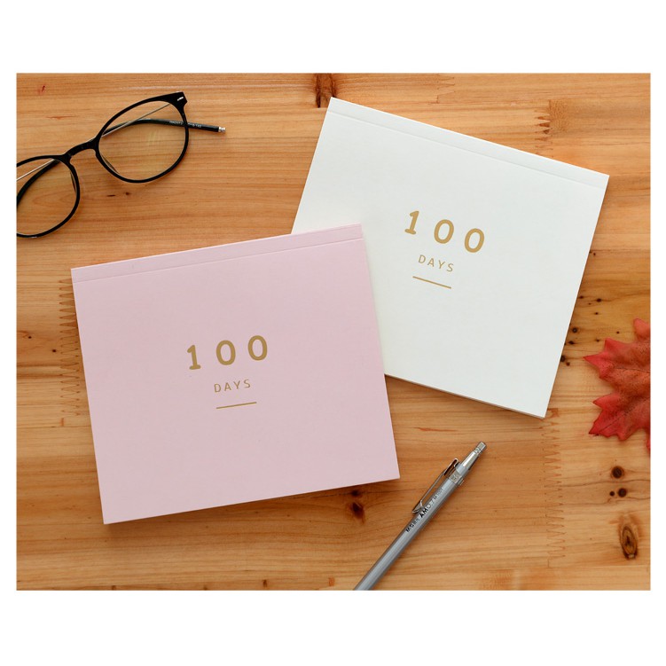 國考季！韓國 100天讀書計畫 倒數計時筆記本