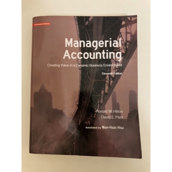 二手書 Managerial accounting 管理會計11版