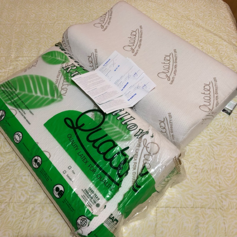 泰國製造 正品Quatex百分百全天然乳膠枕
