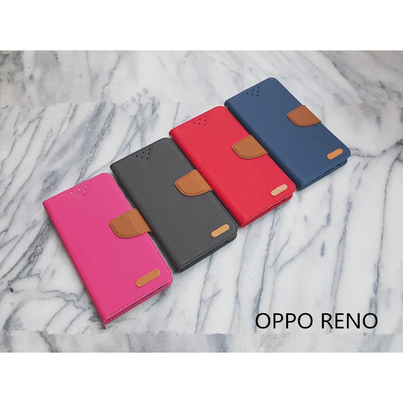OPPO Reno  Reno10 Pro Reno10Pro+ 斜壓紋 簡約風 書本型 磁扣皮套