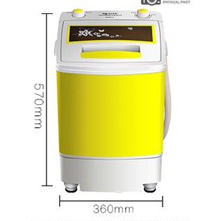 6.5KG大容量 迷你洗衣機 半自動 紫光消毒 不佔空間 少量也能天天洗衣服 能洗衣能脫水 每次約可洗十件衣服 含變壓器