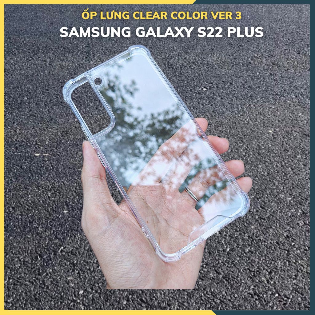 Case s22 plus Clear Color Ver 3 透明防震防黃染色後蓋保護相機配件 Huynh Tan s