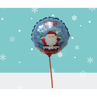 【大倫氣球】圓形聖誕老人 (熱風機封口款) 鋁箔 氣球 Foil Balloons 台灣氣球博物 Anagram
