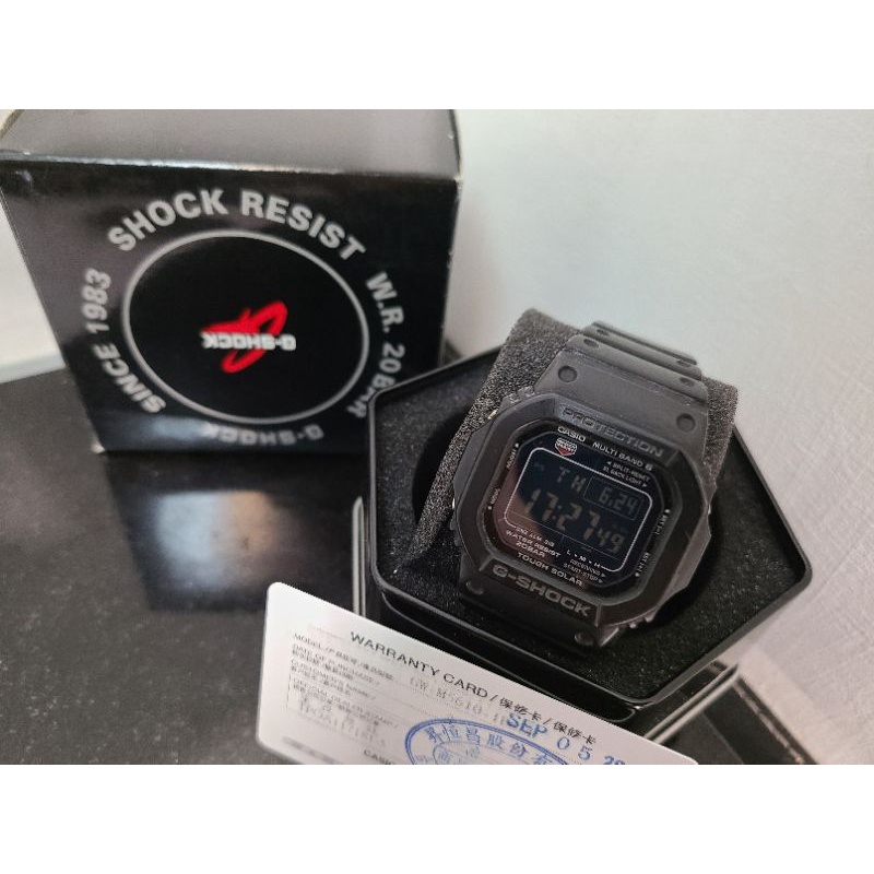 二手【CASIO 卡西歐】G-SHOCK 經典進化版 GW-M5610-1BDR 太陽能電波錶