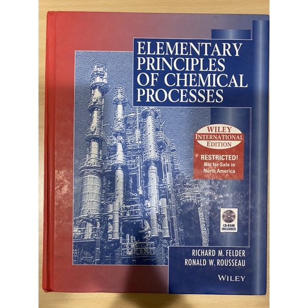 Elementary Principles of Chemical Process