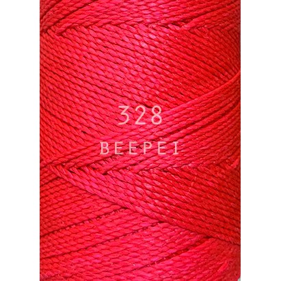 #328螢光粉紅  #巴西蠟線 Macrame、皮革、手縫專用線材 巴西原裝進口蠟線 ( 非陸製南美蠟線 )
