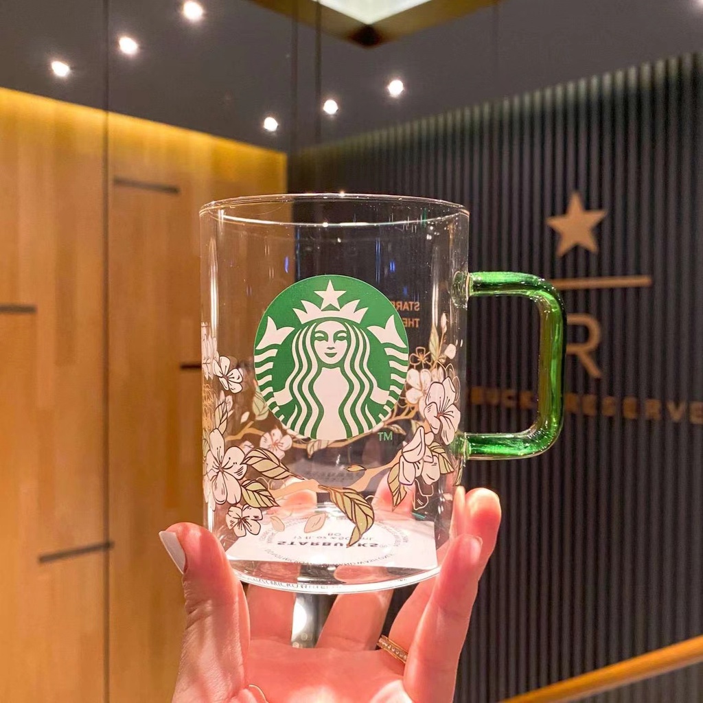 韓國Starbucks/星巴克 梨花杯 創意禮盒 咖啡杯 玻璃杯 辦公室茶杯