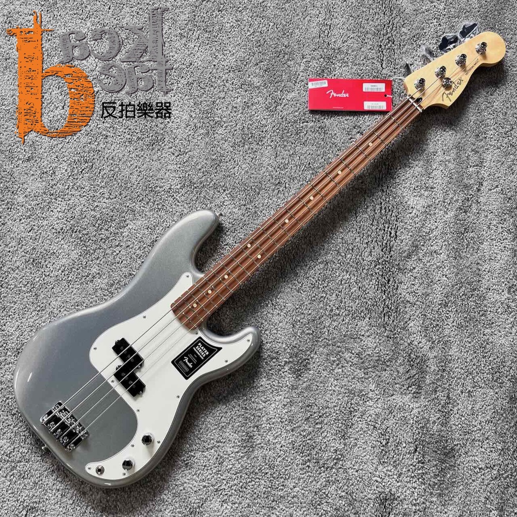 【反拍樂器】Fender Player P BASS 墨廠 PF SILVER 銀色 巴西鐵木 玫瑰木 公司貨