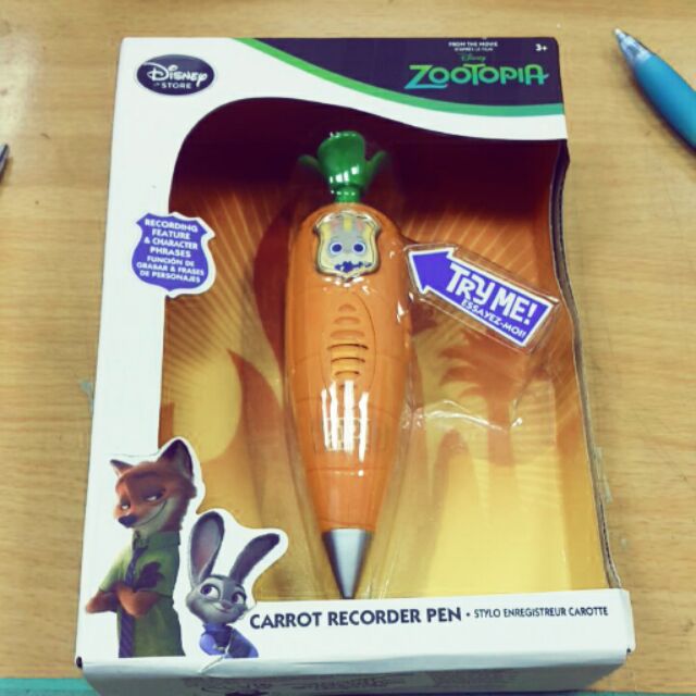 最後一支現貨代購迪士尼動物方城市茱蒂紅蘿蔔錄音筆
