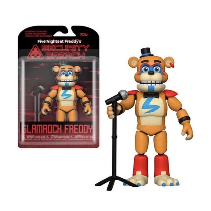 美國Funko Five Nights At Freddy's佛萊迪五夜驚魂 安全漏洞Glamrock Freddy公仔