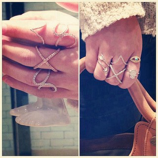 現貨 ALEX MIKA V Ring 戒指 玫瑰金 size 6 7