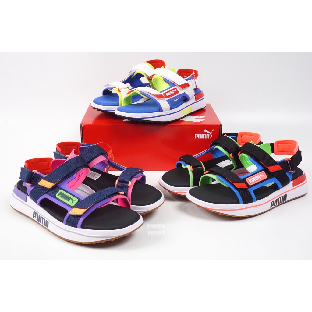 胖達）PUMA FUTURE RIDER SANDAL 蔡依林 增高 涼鞋 371964 白藍黃 藍紫粉 黑藍綠 女鞋