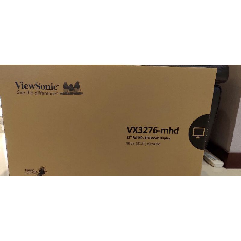 電腦螢幕_ViewSonic VX3276-mhd（全新未拆封）