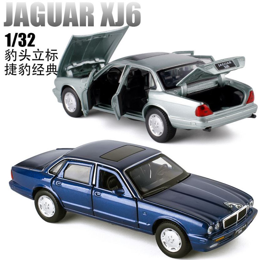 ⭐️~[淺口袋]~⭐️ 捷豹 積架 Jaguar XJ6 經典車款 立體廠徽 六開門高級車款 1:32 仿真模型車