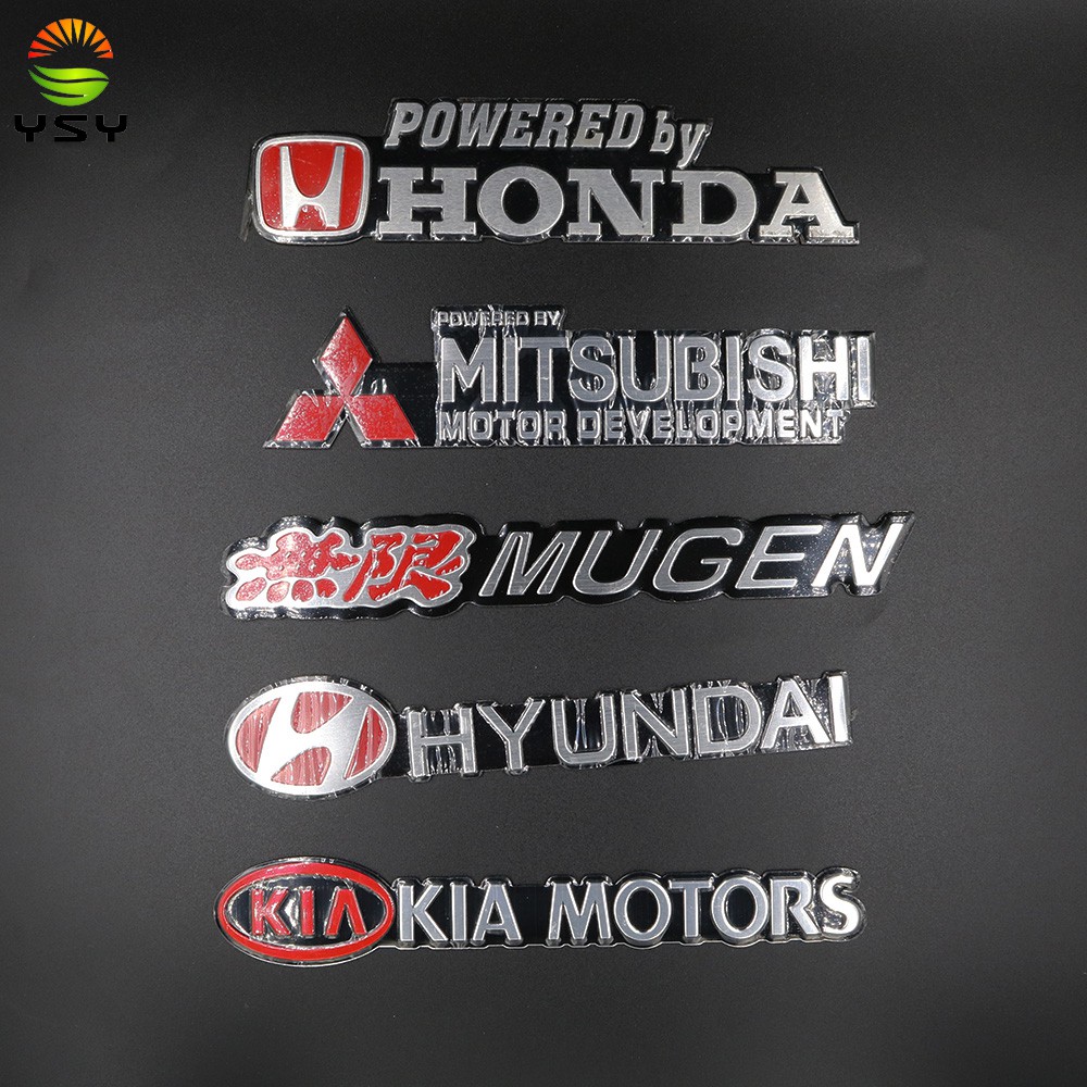 MITSUBISHI HONDA 1x 汽車標誌汽車徽章貼紙貼花汽車標誌適用於本田三菱