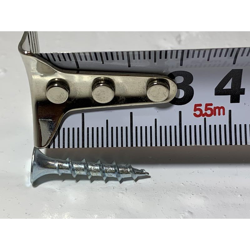 鍍鋅 鐵製 喇叭頭 8#(4mm)*1" 皿頭十字尖尾 攻牙螺絲 南方松用 小包裝100支
