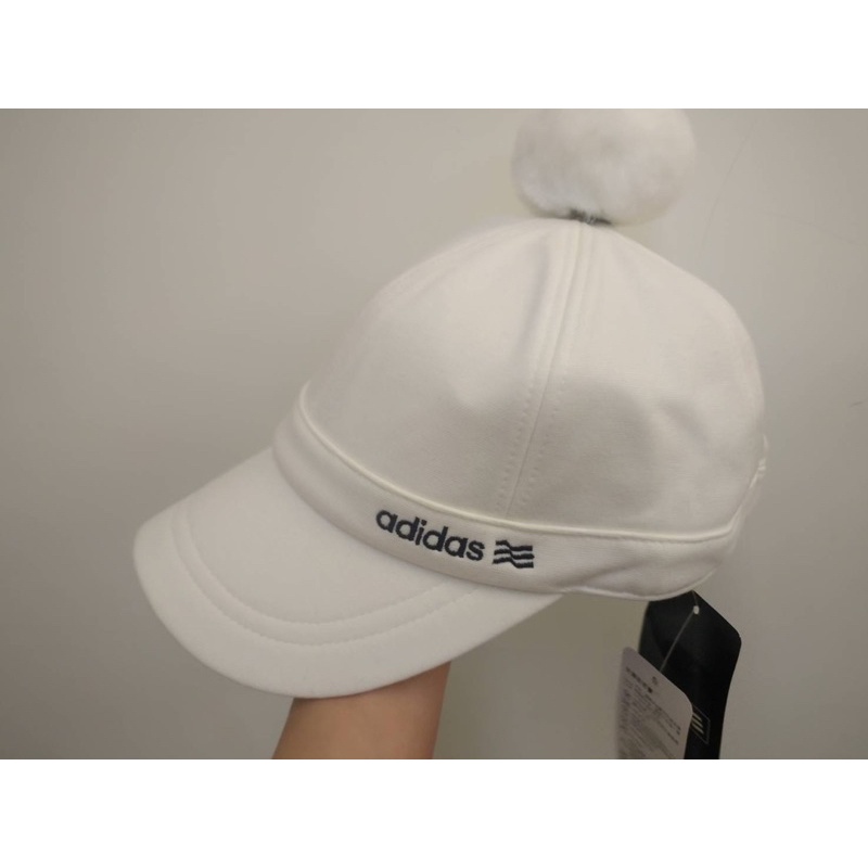 adidas 全新毛帽 可拆式保暖耳罩 棒球帽