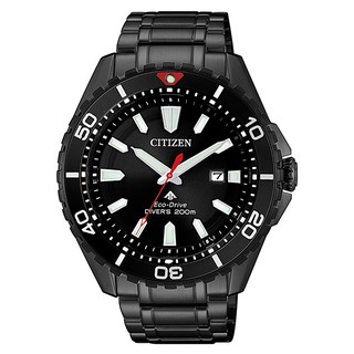 CITIZEN 星辰PROMASTER 潛水高級時尚黑腕錶-BN0195-54E