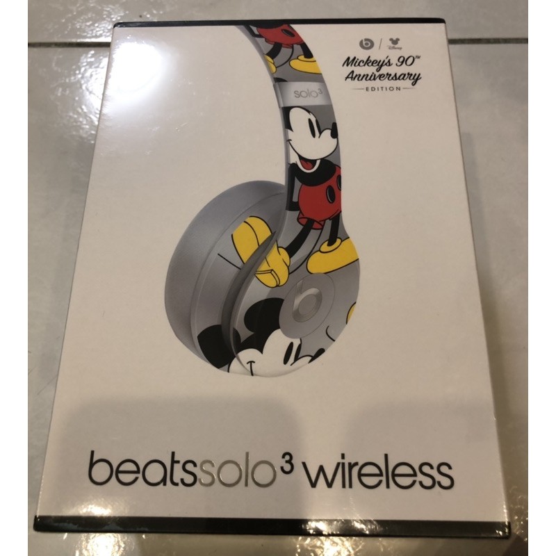 Beats solo3 wireless無線頭戴式耳機 藍芽耳機 米奇Mickey 90周年限量版 全新未拆正品