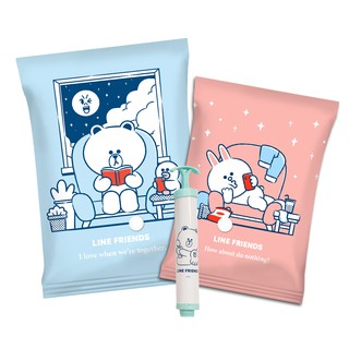 line friends 熊大真空壓縮袋 9件組 收納袋 真空袋 旅行袋 真空收納袋【5ip8】