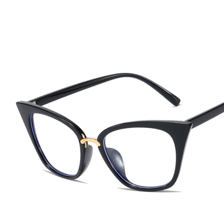 新款時尚貓眼防藍光眼鏡框個性平面鏡潮流光學眼鏡框