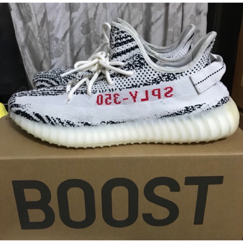 (二手）adidas yeezy350 zebra Us10.5  白斑馬