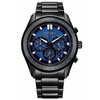 【CITIZEN星辰】限定款 光動能 三眼計時 鋼錶帶男錶 CA4459-85L 藍/黑 41mm 台南 時代鐘錶