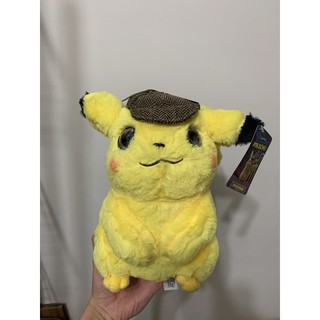 臺灣實拍 名偵探皮卡丘 28cm 1:1 擬真娃娃 皮卡丘 pokemon