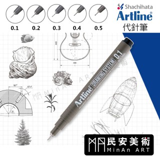 民安美術 日本 寫吉哈達 Shachihata Artline代針筆 耐水性 @45 y