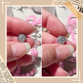 合金聖本篤中孔小聖牌圓/橢圓/燈籠共三款