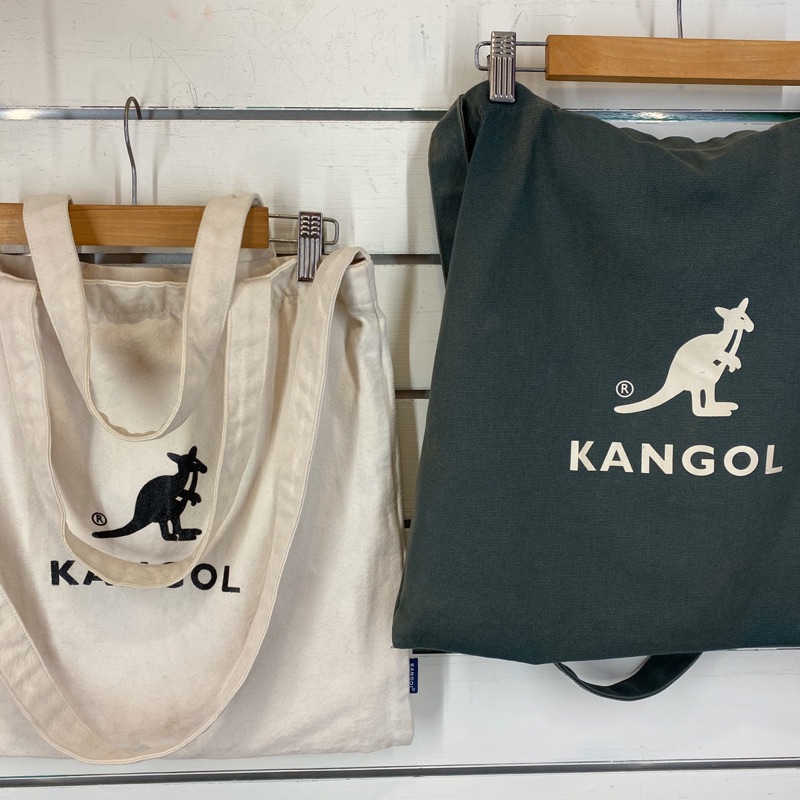 拚拚 古着 復古 兩用 KANGOL 袋鼠 帆布包 背包 包 側背 手提 手提袋 帆布 帆布包 美式 男 女 古著 二手