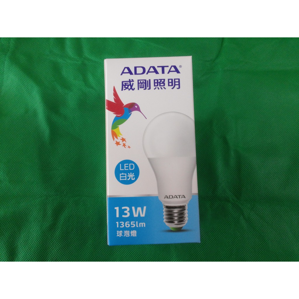 ADATA 威剛13W高效能LED球泡燈-白光 AL-BUA19C1-13W65C