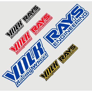 現貨 Volk RAYS WHEEL RAYS WHEEL Volk WHEEL TE37 輪殼車貼紙輪圈汽車貼紙