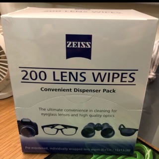 ZEISS 蔡司鏡面擦拭紙200張 for seanshiue