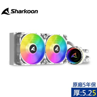 Sharkoon 旋剛 S80 wh RGB 240水冷CPU散熱器 現貨 廠商直送
