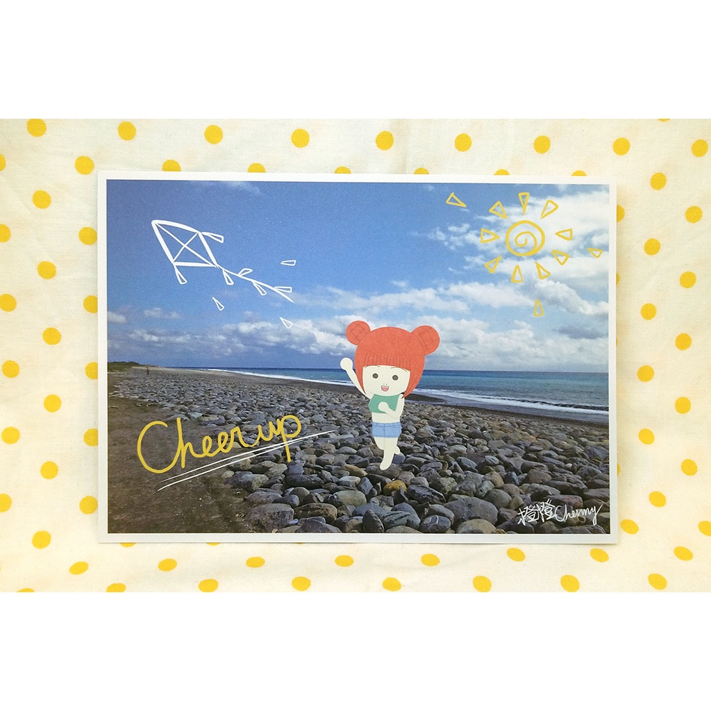 【橙橙Chenny】 陽光 風箏 台東 單面 明信片