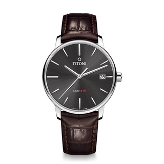 【大新竹鐘錶】TITONI梅花麥LINE1919 系列經典時尚機械皮帶男錶40mm(83919 S-ST-576)