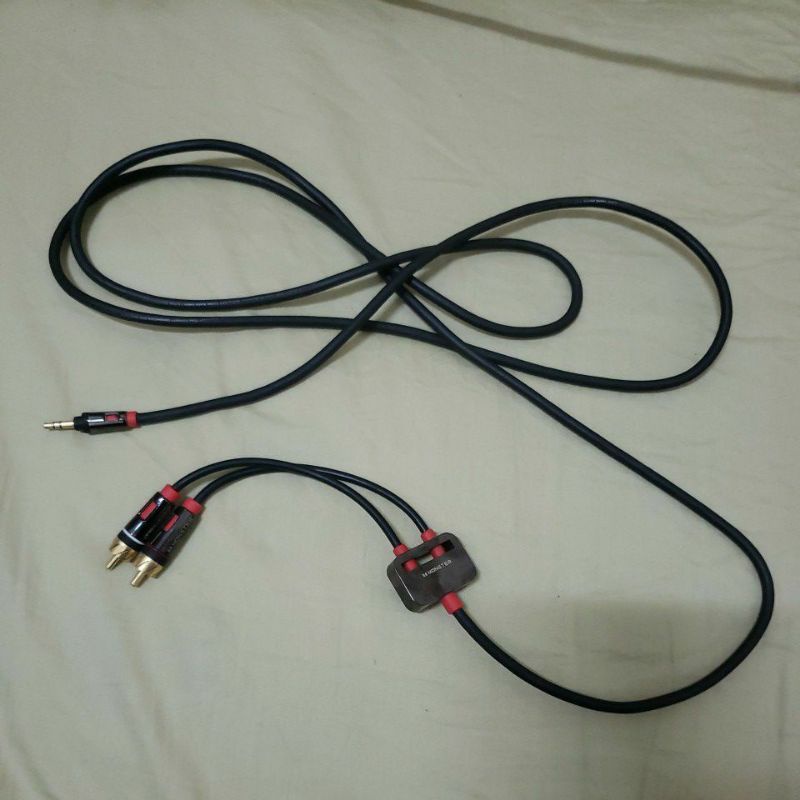 美國 怪獸 monster 音源線 3.5mm to RCA 轉 icable 1000