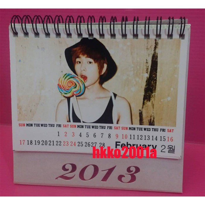 SHINee  [ 溫流 2013 桌曆] 現貨 ★hkko2001a★ 版面月月不同  Desk calendar