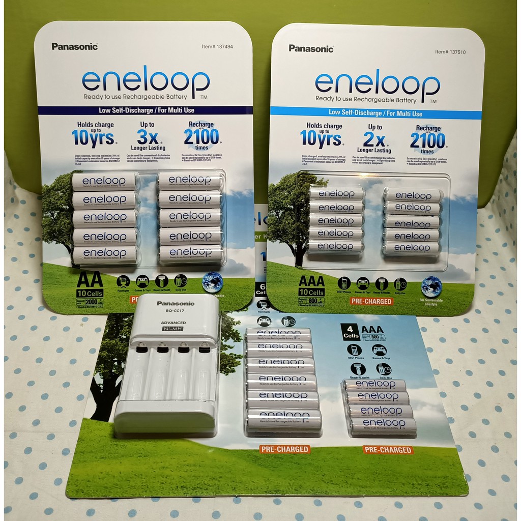 【現貨】Panasonic Eneloop 電池 + 充電器套組 3號4號充電電池 電池 好市多 costco