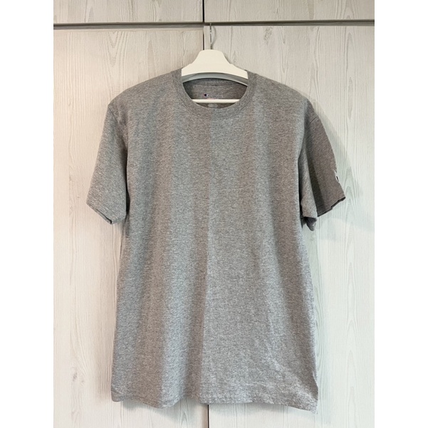 二手 男生 正版美國冠軍 Champion T425 素T  灰色 冠軍棉T 短T 短袖 t 短素T 尺寸L
