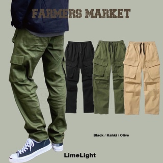☆LimeLight☆ Farmers Market 工裝 口袋 工作褲 工裝褲 多口袋 軍裝 黑 農夫市集