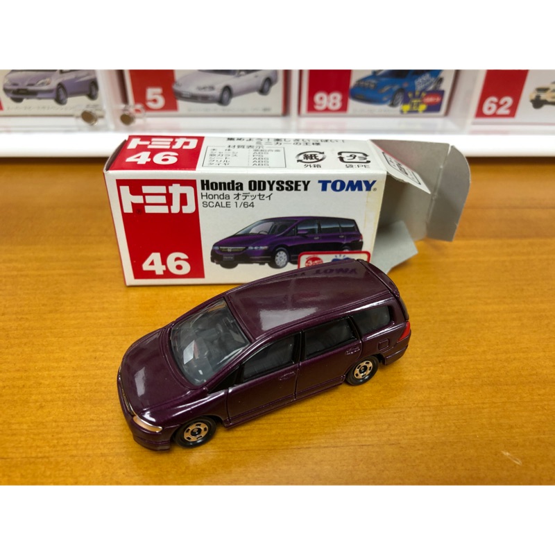 Tomica 46 Honda Odyssey 絕版 舊藍標 新車貼