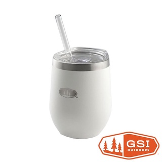 【GSI】Vacuum 12fl. Oz. Tumber 不鏽鋼雙層吸管杯 355ml『白』 63359