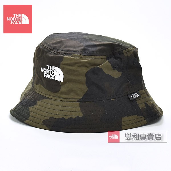 -滿3000免運-[雙和專賣店] THE NORTH FACE 防曬漁夫帽/NN01629/迷彩