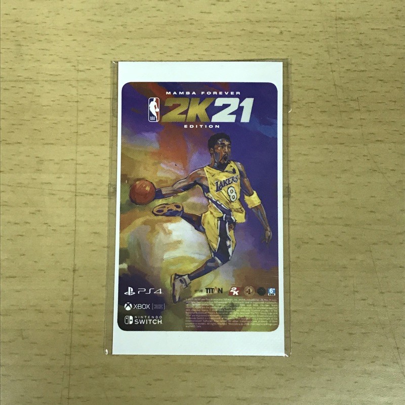 （全新） NBA 2K21 Kobe 悠遊卡 貼紙 卡貼